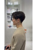 メンズショート × 立体毛流れ