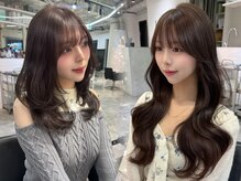 前髪カット/縮毛矯正/ブリーチなし/ケアブリーチ/ダブルカラー/髪質改善/韓国/トリートメント/レイヤー