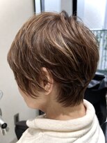 フリック 京都河原町店(FLICK) ★お洒落な80代/アシンメトリー/シャギーショート/ハイライト