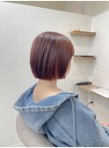 ◆【春色】ピンクブラウン×ぱつボブ×オージュア