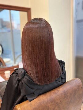 美容室ステラ　坂戸駅前店 明るめレッドカラー