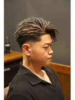 銀座 シノ 本店(shino) ツイストパーマ×メッシュ×フェードスタイル