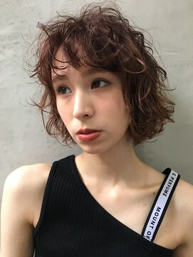 アスター(astar) 【Astar】パープルカラー 無造作ボブ