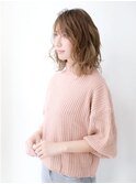 透け感ロブウェーブ