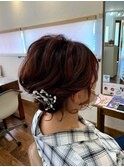 上品なふんわりアップスタイル