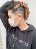 【roijir 山岸】スキンフェード女子 刈り上げ女子インナーカラー
