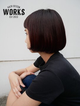 ワークス ヘアデザイン(WORKS HAIR DESIGN) レトロフレンチボブ眉上バング