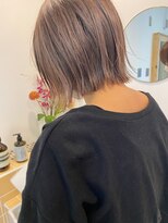 ネルケ 立川(nelke)&nbsp;外ハネボブ×ベージュ