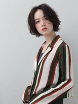 ソシエ 生駒店&nbsp;ショートボブ/センターパート/無造作ボブ
