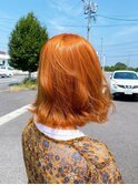 オレンジカラー/熊本ショート/熊本縮毛矯正/熊本髪質改善