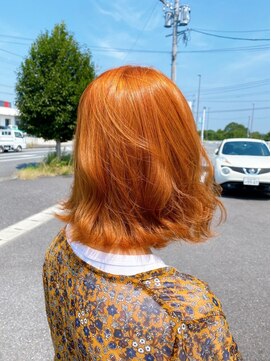 エトワールプラス オレンジカラー/熊本ショート/熊本縮毛矯正/熊本髪質改善