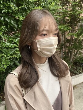 サンバイセライロ 千葉(SAN. by celilo) エギョモリ韓国へアオリーブグレージュ【佐藤詩門】