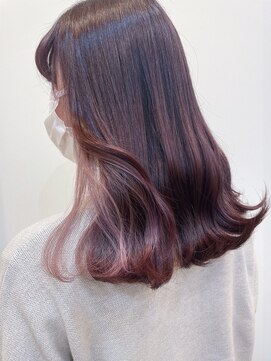 アヴァンセ サニー美容室 ピンクブラウン