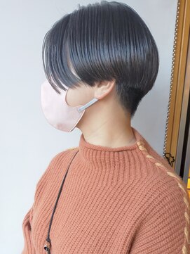 モリオフロムロンドン 原宿本店(morio from London) 【morio原宿】刈上げハンサムショート センターパートバングなし