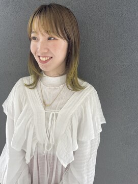 イロ プラス 南田宮店(iro+) 【nobuyo】lemon yellow × beige color