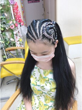 エクステ専門店ミキ 横浜店(MIKI) カッコイイハーフコーンロウ★ハート型コーンロウ