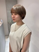 サンド 池袋(sand)&nbsp;韓国風ヘア/ワンホンヘア/ベージュカラー/顔周りカット