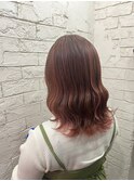 レッドピンクブラウンハイライトグラデーション所沢