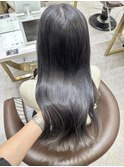 天神大名ダブルカラーケアブリーチアッシュグレー韓国ヘア