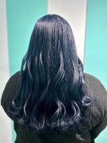 マティーナ ヘアー 池袋(Matina hair)&nbsp;【ロング×ネイビーブルー】20代30代40代50代