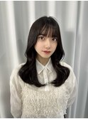 くびれヘアーブルーブラック
