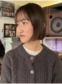 大人可愛い/切りっぱなしボブ/小顔似合わせカット/大人ボブ