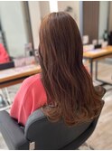 ミルクティーベージュダブルカラーケアブリーチインナーカラー