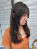 前髪/おくれ毛/顔まわりカット/レイヤーカット/ロング