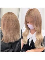 ネクスト 池袋(NEXT) ホワイトベージュ/ロングヘア/ベージュ/ミルクティー