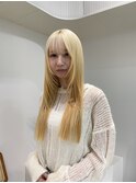 ◎ブロンドハイトーンカラーデザインカラーアンブレラカラー金髪