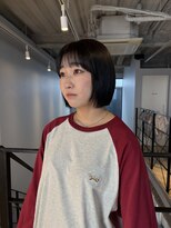 20代30代寒色系カラーシースルーバンク艶感ストレート透明感