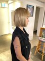 アグ ヘアー クロマ 黒崎店(Agu hair chroma) ハイトーン×パツっとボブ