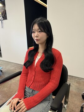 ハイフン 伊勢崎(hyphen) レイヤーカット☆顔まわりカット☆ブルーブラック【伊勢崎】