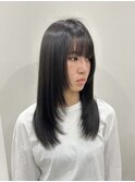 レイヤーカット ハイレイヤー 韓国 黒髪