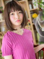 カバーヘア ブリス 大宮西口(COVER HAIR bliss) 大人可愛いアースカラー小顔切りっぱなしボブh4大宮20代30代40代