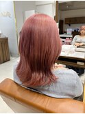 魅力倍増カールセミディシアーカラーダークアッシュショートヘア