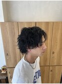 波巻きパーマ