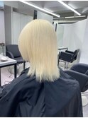 くびれヘア/アプリコットオレンジ/夏のヘアアレンジ/渋谷