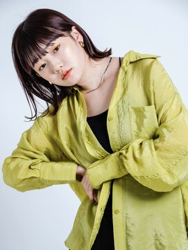 インデックスヘアー 錦糸町店(in'dex hair) サイドバングたっぷりなタンバルモリ/タッセルカット/韓国ボブ