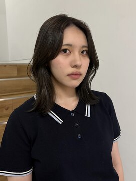 ヨーク(YOKE) 【YOKE】ブリーチなしオリーブグレージュくびれ顔周りレイヤー