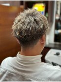 波巻き/メンズパーマ/束感ショート/ツーブロックマッシュ/理容室