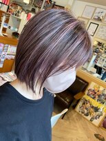 ヘア メイク ココ(hair make coco)&nbsp;ブラントボブ×ピンクグレージュ♪♪