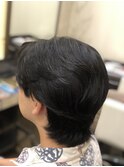 マッシュウルフ フェザーパーマ