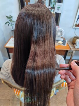 ミーノ(mieno) 髪質改善オーガニックカラー/艶髪ロング