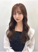 韓国ヘア/顔まわり/韓国レイヤー/前髪カット/小顔/韓国風