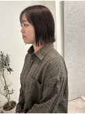 顔まわり小顔魅せカット切りっぱなしボブ似合わせカット