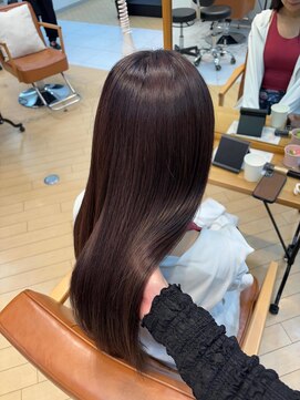 ユニ バイ マグ 長野店(Uni.by Mag) "ピンクカラー" 透明感ブリーチなしピンク