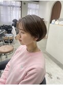 ころんと丸いショートボブ