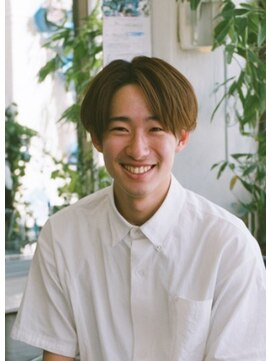 メンズ ルシードスタイル アウラ 松戸市五香(LUCIDO STYLE Aura) ショートセンターパート×ニュアンスサーフ　エンドカラー/松戸