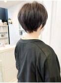 福山Caary20代30代40代50代60代ショートヘア小顔補正立体カット